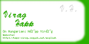 virag happ business card